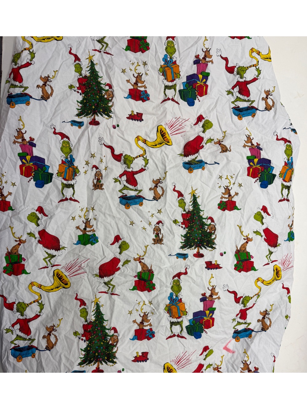 Pottery Barn Kids Dr. Seuss The Grinch Max Holiday Christmas Crib Sheet